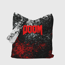 Сумка-шопер Doom брызги красок, цвет: 3D-принт