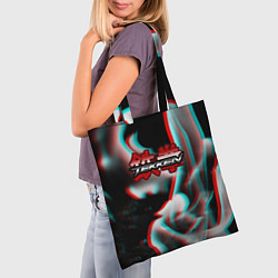 Сумка-шопер Tekken fire glitch, цвет: 3D-принт — фото 2