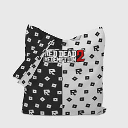 Сумка-шопер Red Dead Redemption 2 pattern, цвет: 3D-принт