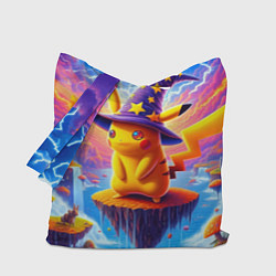 Сумка-шопер Pikachu in a stargazers hat, цвет: 3D-принт