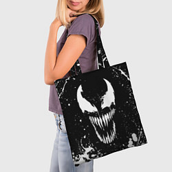 Сумка-шопер Venom logo, цвет: 3D-принт — фото 2