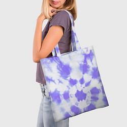 Сумка-шопер Фиолетовый арт тай дай, цвет: 3D-принт — фото 2