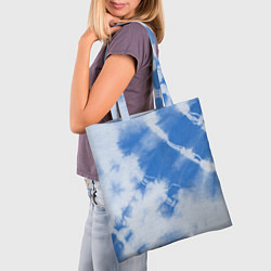 Сумка-шопер Синий тай дай, цвет: 3D-принт — фото 2