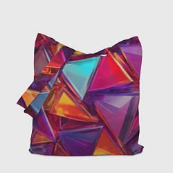 Сумка-шоппер Разноцветные треугольники 2