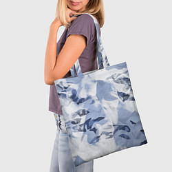 Сумка-шопер Альпийский камуфляж, цвет: 3D-принт — фото 2
