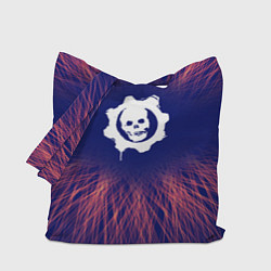 Сумка-шопер Gears of War red energy, цвет: 3D-принт