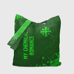 Сумка-шопер My Chemical Romance - green gradient вертикально, цвет: 3D-принт