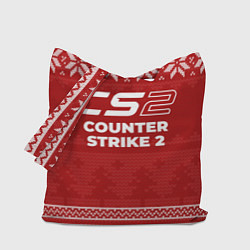 Сумка-шопер Новогодний Counter Strike 2, цвет: 3D-принт
