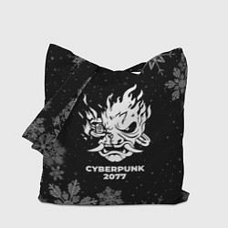Сумка-шопер Снежный Cyberpunk 2077, цвет: 3D-принт