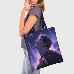 Сумка-шопер Superman - Neon rain, цвет: 3D-принт — фото 2