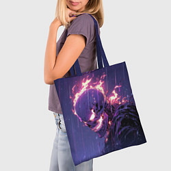 Сумка-шопер Ghost Rider - Neon rain, цвет: 3D-принт — фото 2