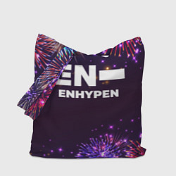 Сумка-шопер Праздничный Enhypen, цвет: 3D-принт