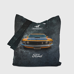 Сумка-шопер Спортивный американский автомобиль Ford Mustang, цвет: 3D-принт