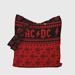 Сумка-шопер ACDC christmas sweater, цвет: 3D-принт