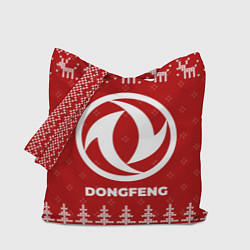 Сумка-шопер Новогодний Dongfeng с оленями, цвет: 3D-принт