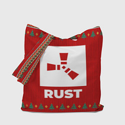 Сумка-шопер Rust new year, цвет: 3D-принт