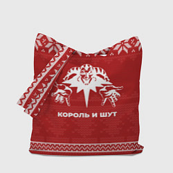 Сумка-шопер Новогодний Король и Шут, цвет: 3D-принт