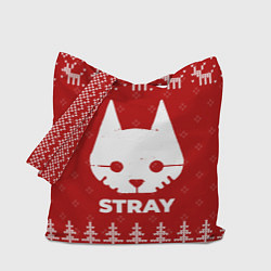 Сумка-шопер Новогодний Stray с оленями, цвет: 3D-принт
