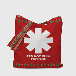 Сумка-шопер Red Hot Chili Peppers new year, цвет: 3D-принт