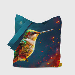 Сумка-шопер Колибри в огне, цвет: 3D-принт