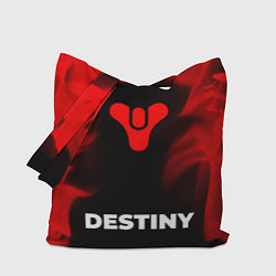 Сумка-шопер Destiny - red gradient по-центру, цвет: 3D-принт