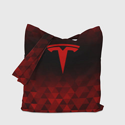 Сумка-шопер Tesla red poly, цвет: 3D-принт