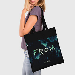 Сумка-шопер Извне на фоне леса, цвет: 3D-принт — фото 2