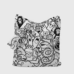 Сумка-шопер Каляки маляки, цвет: 3D-принт