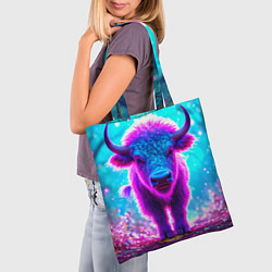 Сумка-шопер Белый буйвол, цвет: 3D-принт — фото 2