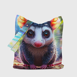 Сумка-шопер Опоссум в лесу, цвет: 3D-принт