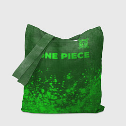 Сумка-шопер One Piece - green gradient посередине, цвет: 3D-принт