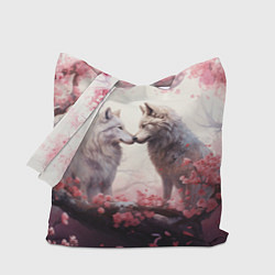 Сумка-шопер Волчья гармония, цвет: 3D-принт