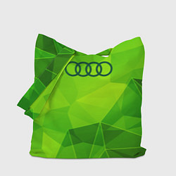 Сумка-шопер Audi green poly, цвет: 3D-принт