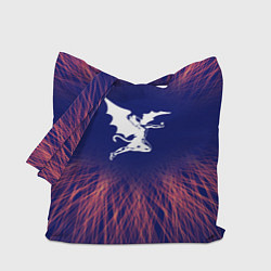 Сумка-шопер Black Sabbath red energy, цвет: 3D-принт