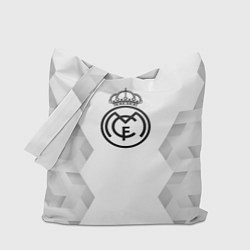 Сумка-шопер Real Madrid white poly, цвет: 3D-принт
