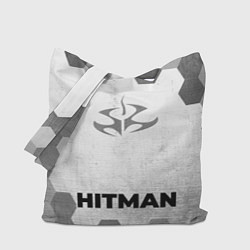 Сумка-шопер Hitman - white gradient по-центру, цвет: 3D-принт