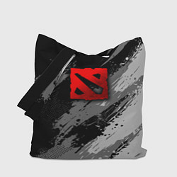 Сумка-шопер Dota 2 - монохромный серый, цвет: 3D-принт