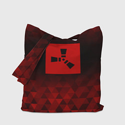 Сумка-шопер Rust red poly, цвет: 3D-принт