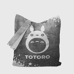 Сумка-шопер Totoro - grey gradient, цвет: 3D-принт