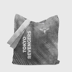 Сумка-шопер Tokyo Revengers - grey gradient вертикально, цвет: 3D-принт
