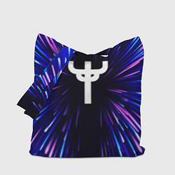 Сумка-шопер Judas Priest neon energy, цвет: 3D-принт