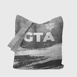 Сумка-шопер GTA - grey gradient посередине, цвет: 3D-принт