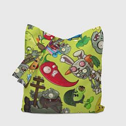Сумка-шоппер Растения против зомби с героями