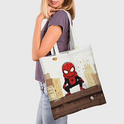 Сумка-шопер Мини человек-паук, цвет: 3D-принт — фото 2