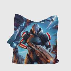 Сумка-шопер Mass Effect - space fantasy, цвет: 3D-принт