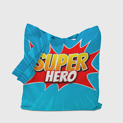Сумка-шопер Superhero comic style, цвет: 3D-принт