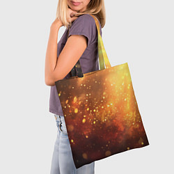 Сумка-шопер Золотая блестящая текстура, цвет: 3D-принт — фото 2