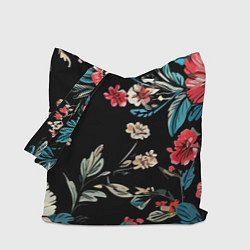 Сумка-шоппер Цветы старинный узор