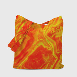 Сумка-шоппер Огненный жёлто-красный