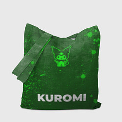 Сумка-шопер Kuromi - green gradient по-центру, цвет: 3D-принт